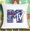 MTV Music Television音乐电视软座坐抱枕头毛绒靠垫子