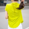 科里芙运动欧根纱短袖，健身女训练速干t恤跑步健身服速干衣