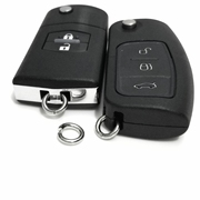 不锈钢开口圈钥匙，扣环壳套皮绳连接带链适用于马自达荣威福特汽车