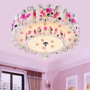 浪漫田园主卧室灯温馨粉色，led吸顶灯创意婚房灯具公主女孩房间灯