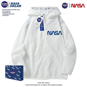 NASA&solar联名潮牌防晒衣男女士情侣防紫外线风衣皮肤衣防晒服
