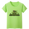 宝宝夏天大炮绿色短袖t恤衫纯棉，男女孩童装儿童上衣终极坦克衣服