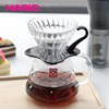 日本hario手冲咖啡v60耐热玻璃滤杯0102号vdg纪念版附量勺