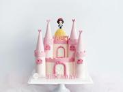欧式公主城堡硅胶模具卡通3d立体烘焙蛋糕，装饰巧克力翻糖石膏磨具