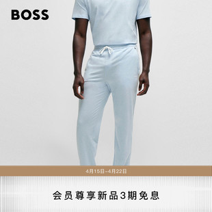 hugoboss雨果博斯男士2024夏季刺绣，徽标装饰弹力棉质卫裤