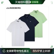 韩国直邮jlindeberg衬衫短袖高尔夫，t恤高尔夫，服常规版型po