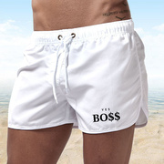 男士沙滩裤短裤薄款单层透气健身运动短裤男士三分短裤外贸热款裤