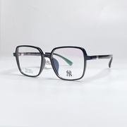 MLB纽约洋基白色透明眼镜女近视大框眼睛可配度数大脸显瘦NY8043