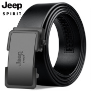 JEEP SPIRIT皮带男真皮自动扣商务休闲裤带头层纯牛皮时尚中