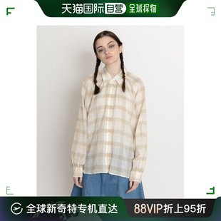 日本直邮Levi's 女士夏季中性风格格纹衬衫 纯棉材质 清新舒适 春