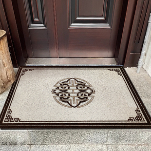 新中式古典入户地垫免洗家用地毯室外户外庭院地毯进门垫脚垫防滑
