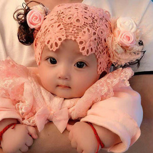 韩版儿童发带宝宝假发头饰帽子头花女婴儿发箍公主0-1-2-3岁公主