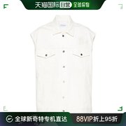 香港直邮off-white男士米白白色毛线，衫omyr002s24den001