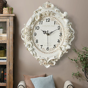 欧式钟表挂钟客厅个性，创意装饰挂表静音石英钟，卧室大气家用时钟