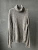 欧洲站意大利制灰色高领，宽松版型针织，打底上衣毛衣