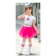 2024新国庆六一儿童舞蹈演出服装女童幼儿园合唱服蓬蓬纱裙女孩啦