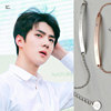 EXO吴世勋同款生日手链 Sehun1994.4.12 钛钢女玫瑰金手链饰品8