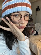 「關於」韩国超轻tr90男女近视眼镜，茶色镜框架，圆脸咖色防蓝光眼镜