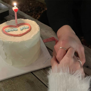 214情人节烘焙蛋糕装饰摆件网红爱心蜡烛情侣表白告白纪念日插件
