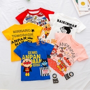 童心桥趣 韩版夏季童装男女儿童宝宝纯棉短袖T恤面包超人卡通上衣