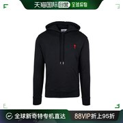 香港直邮amiparis深蓝色logo刺绣卫衣e21hj008730.