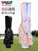 高尔夫包女士韩版彩球炫杆包透球明旅行球包袋