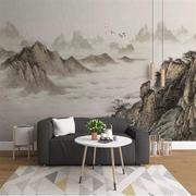 新中意(新中意)式境山水画3d立体水墨抽象客厅，墙布电视背景墙壁纸沙发壁画