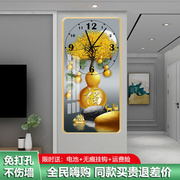 钟表挂钟家用时尚装饰挂钟墙上免打孔挂表现代简约钟表网红静音表