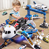 大号儿童玩具变形飞机，男孩生日礼物3岁2合金耐摔小汽车，益智女宝宝