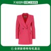 香港直邮Msgm 女士桃红色弹力羊毛西装外套