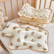 婴儿枕头新生儿定型枕扁头纠正偏头初生儿宝宝，睡觉吸汗透气幼儿园