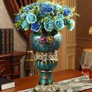 欧式花瓶复古创j意客厅家居，装饰品落地大号，花瓶插花摆件奢华工