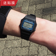 卡西欧casiof-105w-1手表防水带，日历闹钟秒表，复古电子小方表