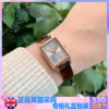 英国手表oliviaburton咖啡色百搭长方形女ob手表水晶钻简约百搭