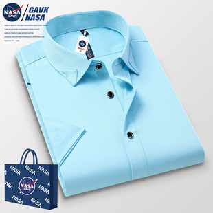 NASA GAVK2023春秋季夏季商务男女同款上衣衬衫情侣潮牌潮流