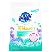 超能洗衣粉天然皂粉1.6kg*2袋亲肤香氛，除菌除螨洗护二合一