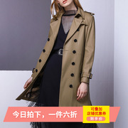 海宁时尚秋季女装绵羊皮外套修身中长款真皮皮衣女时尚韩版