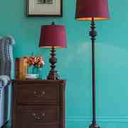 凡丁堡美式落地灯复古古典卧室客厅艺术，立式地灯欧式落地台灯