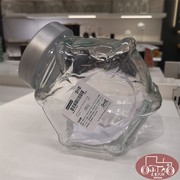 宜家芬华附盖罐透明玻璃，密封储存罐储物咖啡糖果存储罐子国内