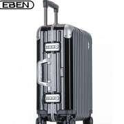 eben铝框pc行李箱登机箱，商务出国旅行箱，金属包角密码拉杆箱包