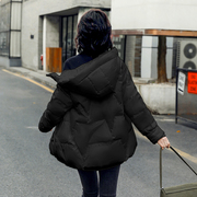 黑色短款羽绒服女冬2023年冬季洋气，时尚白鸭绒(白鸭绒，)小个子加厚外套