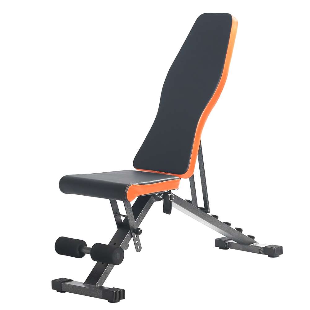 仰卧板哑铃凳多功能仰卧起坐板腹肌健身器材可折叠健身椅卧推凳