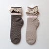 日式可爱花边装饰森女系袜子，网眼袜春夏女袜2色可选 
