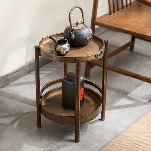 麻将桌茶几桌子新中式沙发边几棋牌室置物架打牌角几放茶杯茶水架