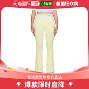 香港直邮潮奢 Gcds 女士黄色 Flare 长裤