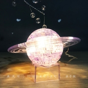 立体水晶拼图星球宇宙模型3qd透明拼装成年手工diy玩具高难度大人