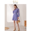 GDS澳洲品牌度假风长袖立领镂空蕾丝高级感2024春夏连衣裙女