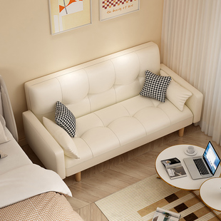 沙发小户型2023公寓出租屋折叠小沙发床单人奶油风客厅网红款