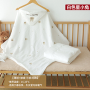 婴儿包被0-3月初生宝宝纯w棉，纱布可脱胆抱被春夏秋专用新生儿