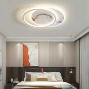 新中式客厅吸顶灯大灯2022中国风创意温馨主卧室家用长条餐厅